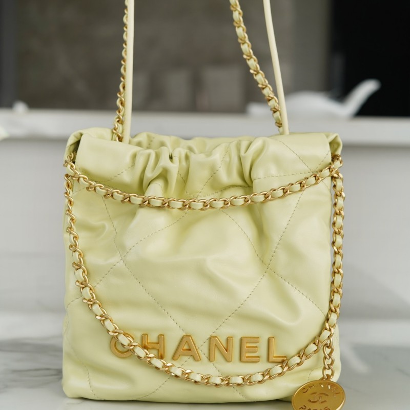 Chanel 高仿包包 - 23S 22Mini 小雞黃 | 時尚品質的完美結合