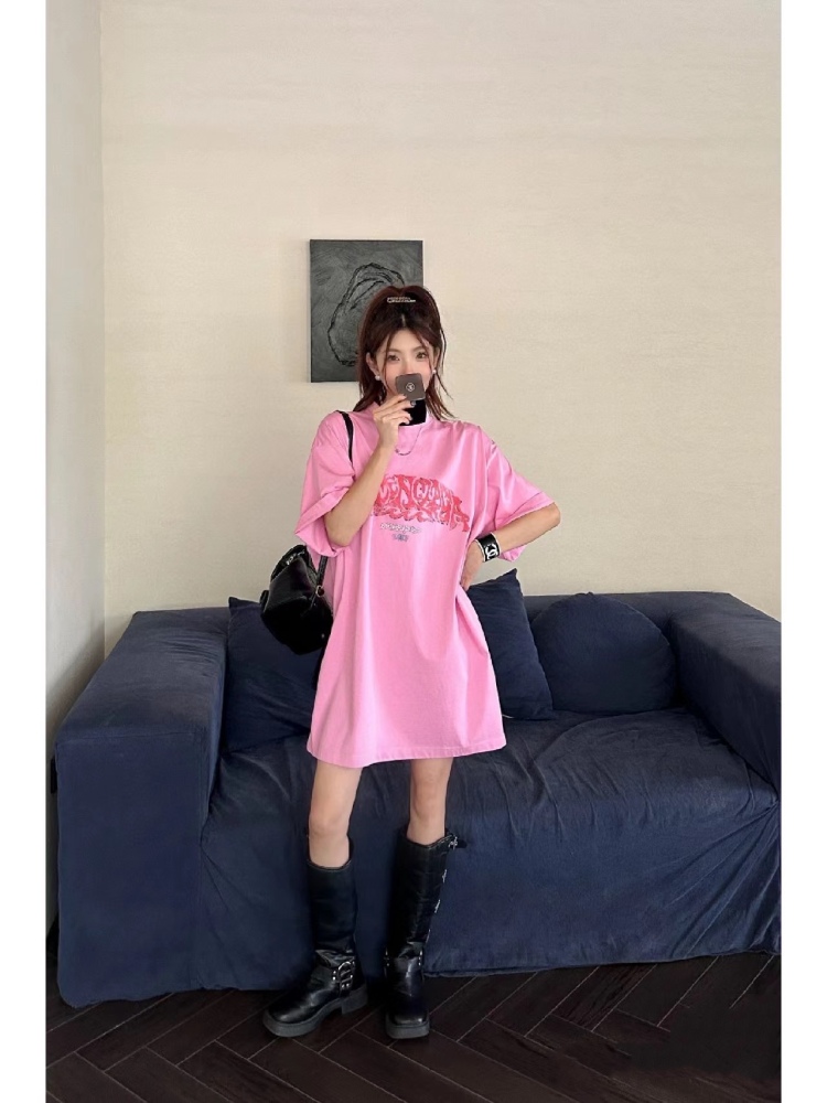 香港高仿衣服 BALENCIAGA 巴黎世家 粉色短袖 奢侈品