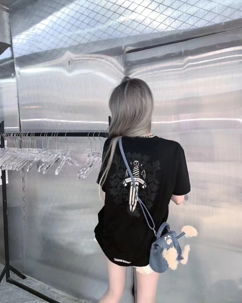 香港高仿衣服 Chrome Heart克羅心新款做舊大寶劍短袖