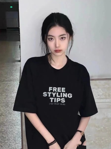 香港高仿衣服 巴黎世家 BALENCIAGA STYLING電話短袖 奢侈品