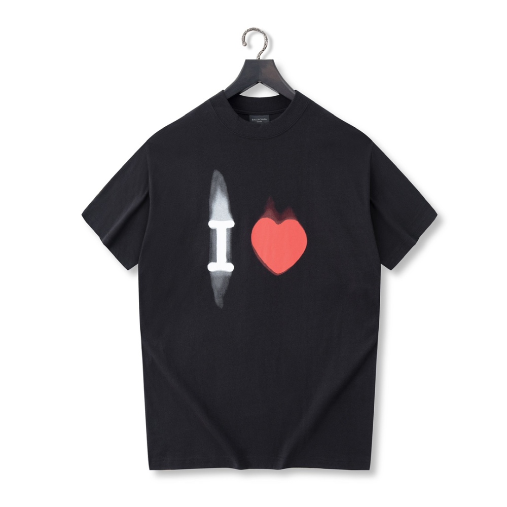 香港高仿衣服 BALENCIAGA 巴黎世家 520限定短袖 奢侈品 黑色