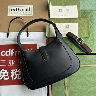 Gucci Jackie小號皮革肩背包 - 新月形狀與匠心設計