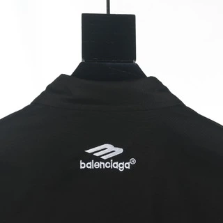Balenciaga 2024春夏刺繡拼接長袖襯衣 - 精選定制精梳棉