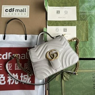 Gucci Marmont系列淺灰美包 - 每個時尚達人的必備單品