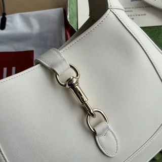 Gucci Jackie 小號肩背包 | 頂級皮革與淺金色調配件