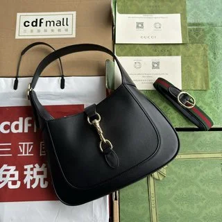 Gucci Jackie小號皮革肩背包 - 新月形狀與匠心設計