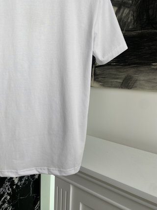 羅意威高級絲光棉經典徽標寬松款短袖T恤 | 男女同款
