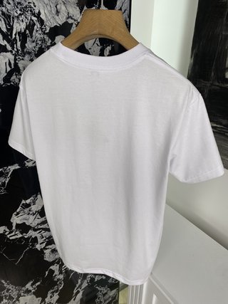 羅意威高級絲光棉經典徽標寬松款短袖T恤 | 男女同款