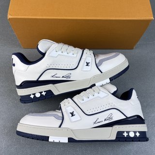 全新升级—高仿LV Trainer白蓝水泥顶级代购款