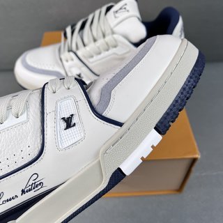 全新升级—高仿LV Trainer白蓝水泥顶级代购款
