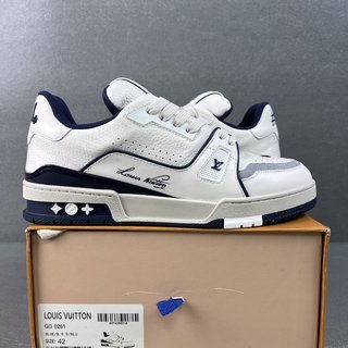 全新升级—高仿LV Trainer白蓝水泥顶级代购款