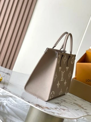 復刻 LV ONTHEGO 中號手袋｜優雅大象灰高仿名牌包