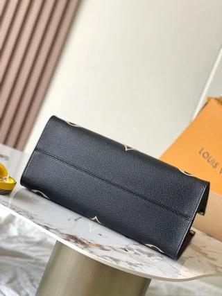 復刻 LV ONTHEGO 中號手袋｜經典黑色高仿奢侈品包包