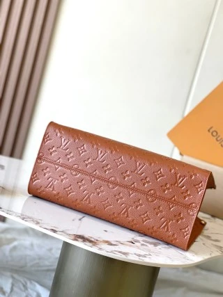 復刻 LV ONTHEGO 中號手袋｜焦糖動態芯片高仿奢侈品包包