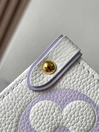 復刻 LV ONTHEGO 中號手袋｜白紫色高仿奢侈品包包