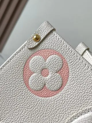 復刻 LV ONTHEGO 中號手袋｜白粉色高仿奢侈品包包
