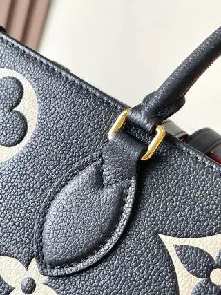 復刻 LV ONTHEGO 中號手袋｜經典黑色高仿奢侈品包包