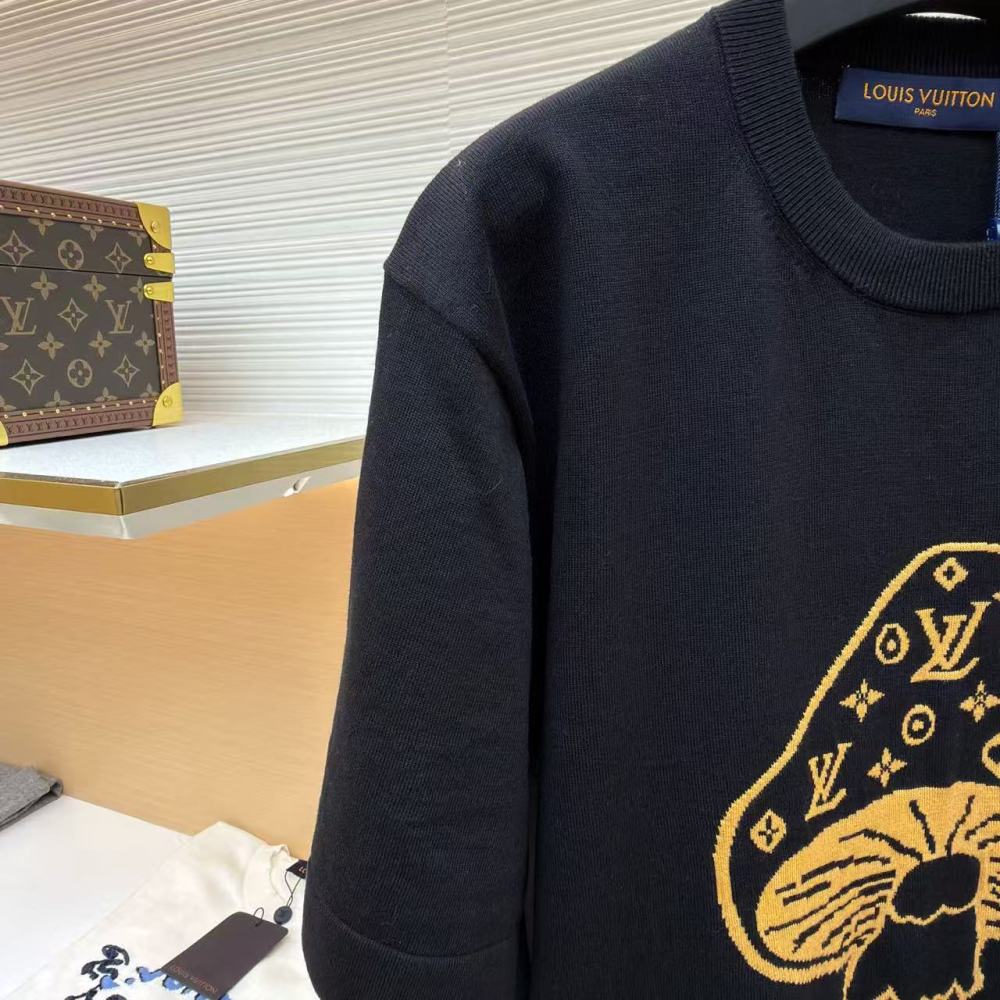 香港高仿衣服 LOUIS VUITTON SS26 早春男士系列 蘑菇嵌花圓領短袖T恤 男款