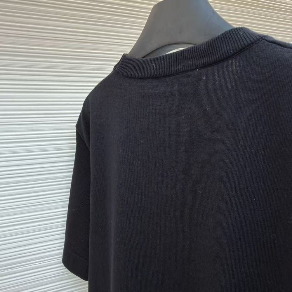 香港高仿衣服 LOUIS VUITTON SS26 早春男士系列 蘑菇嵌花圓領短袖T恤 男款