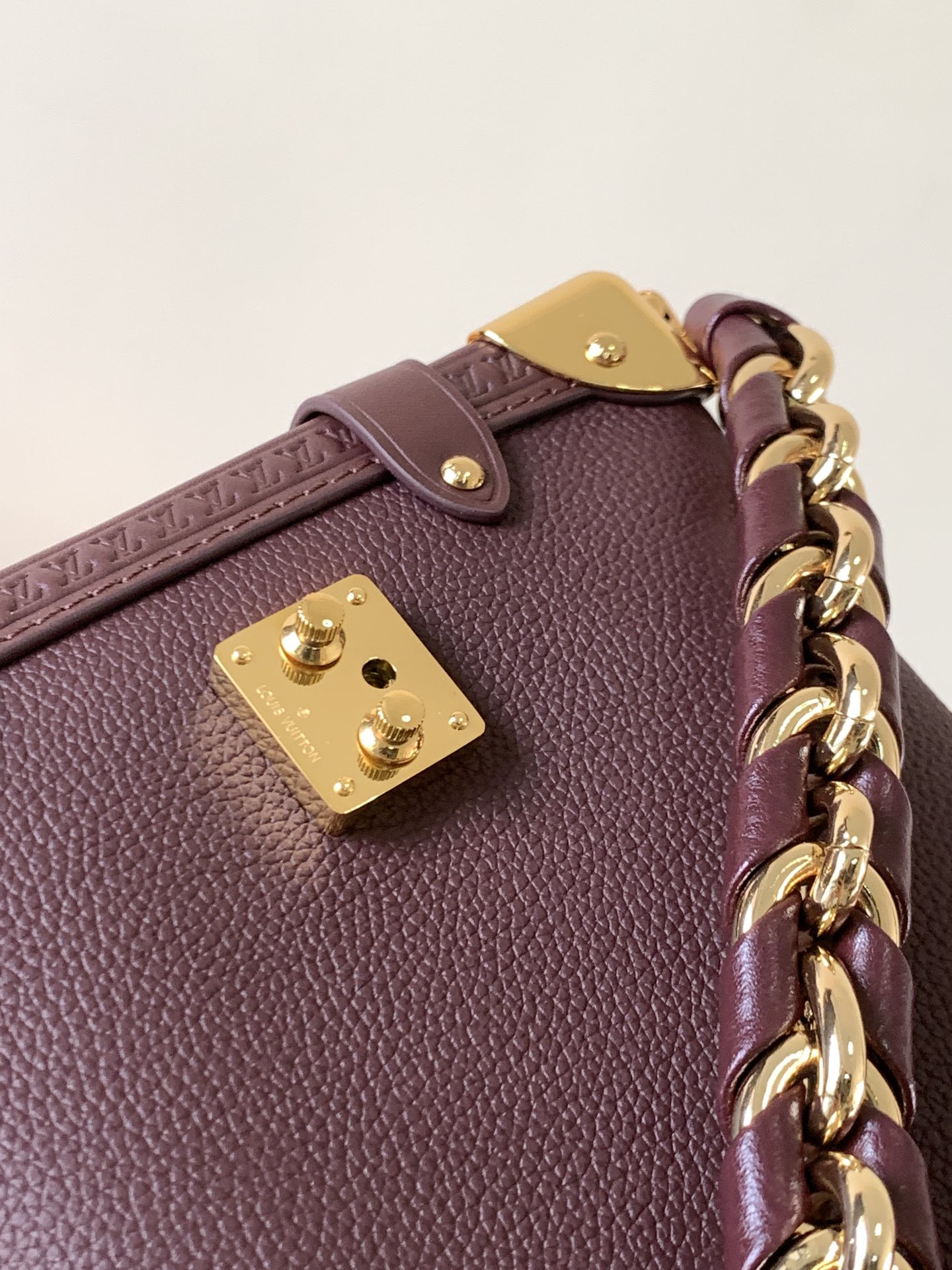 頂級復刻 LV Side Trunk MM 手袋 細節圖