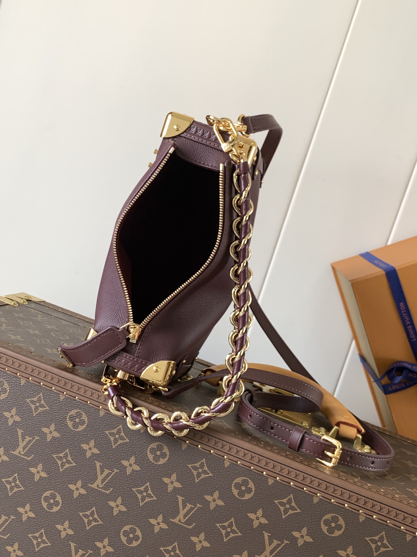 頂級復刻 LV Side Trunk MM 手袋 細節圖