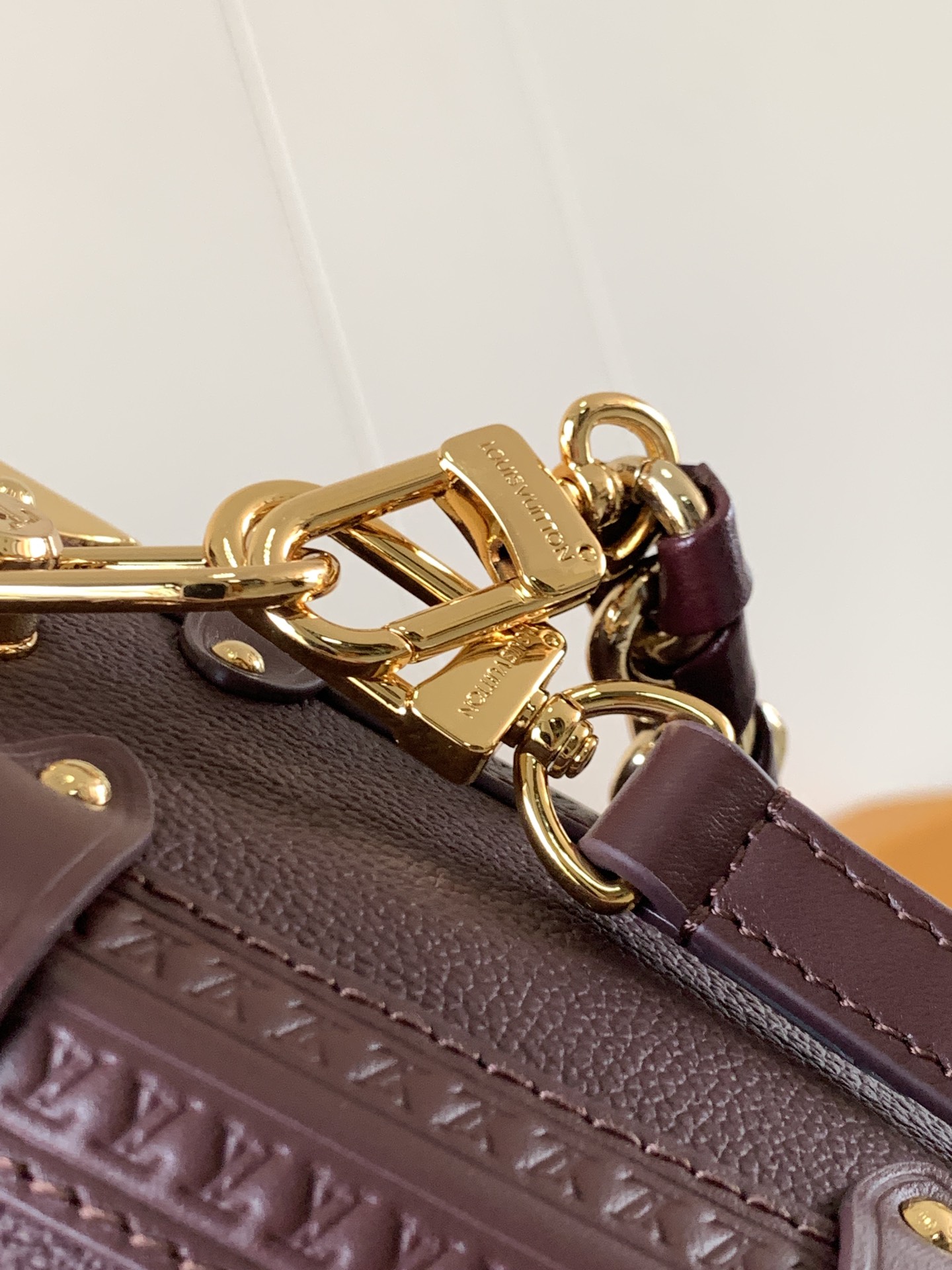 頂級復刻 LV Side Trunk MM 手袋 細節圖