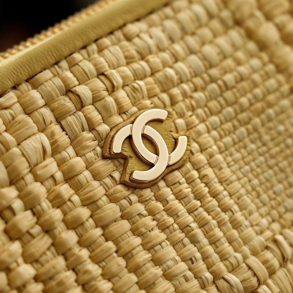 頂級復刻 Chanel 大號草編購物包 細節圖