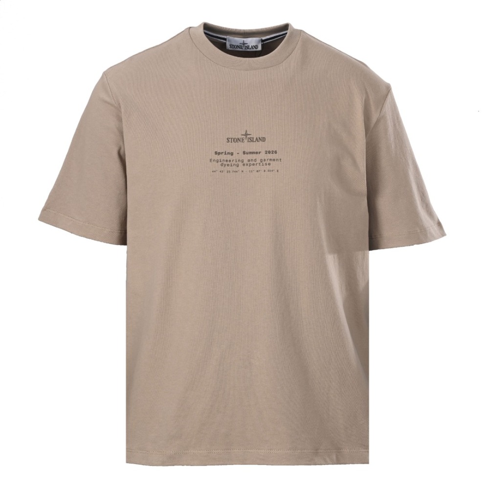 STONE ISLAND 石头岛 胸前印花短袖T恤 230克空气层