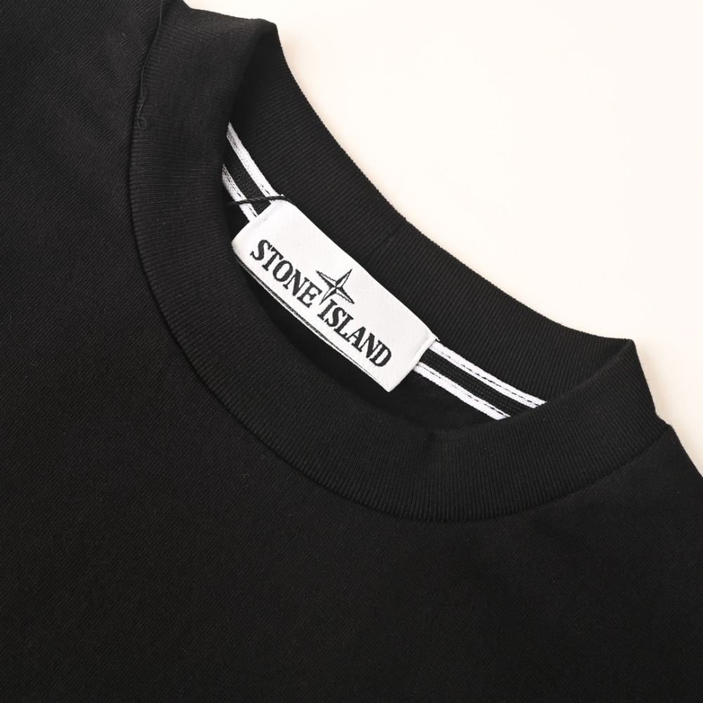 STONE ISLAND 石头岛 胸前印花短袖T恤_002 230克空气层