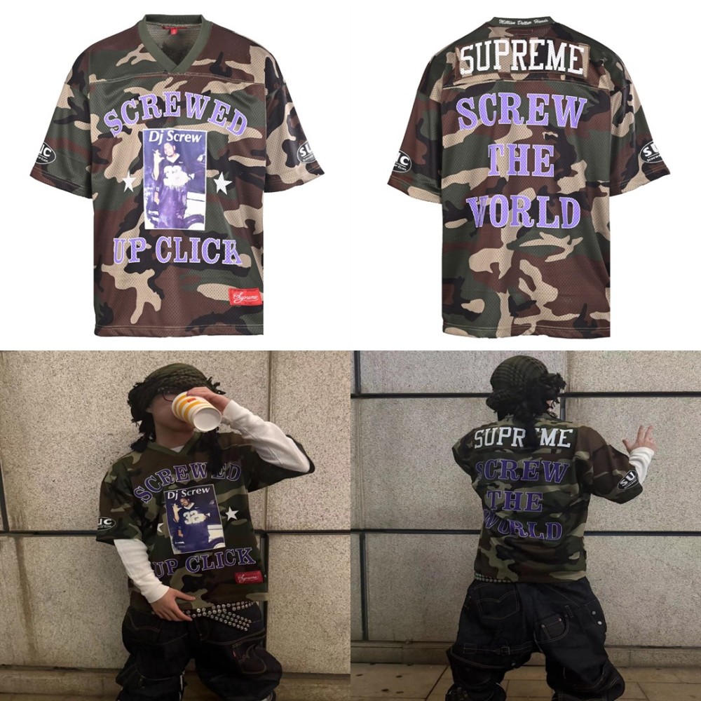 正面全身展示 SUPREME SUPREME X DJ SCREW 联名款 SS26 Fo SUPREME復刻版