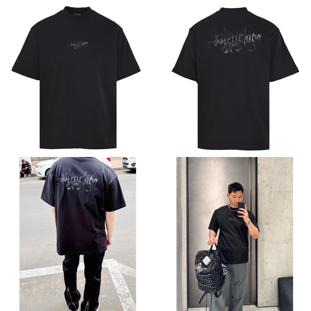 正面全身展示 BALENCIAGA 巴黎世家 BALENCIAGA巴黎世家BLCG SKETCHY 哥特印 BALENCIAGA 巴黎世家復刻版
