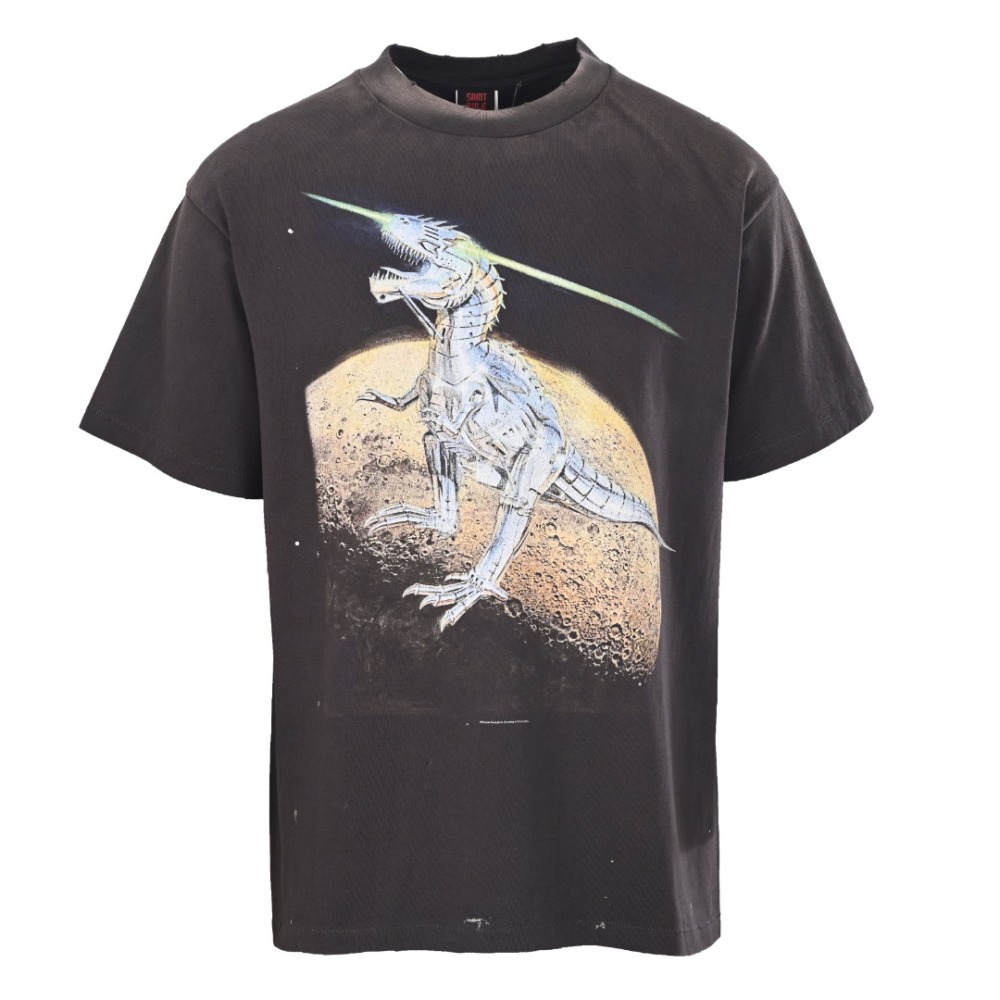 背面細節 SAINT MICHAEL SM 机械霸王龙印花短袖T恤当经 SAINT MICHAEL復刻版