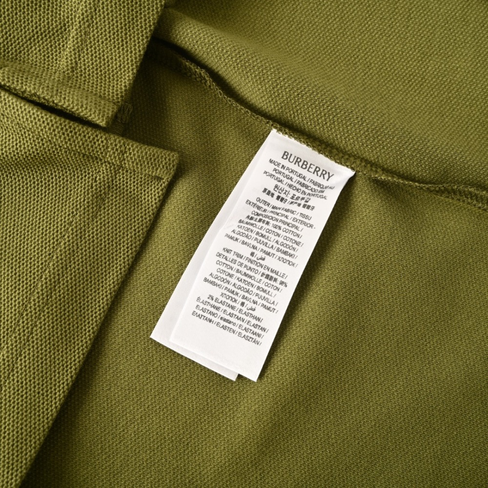 BURBERRY 巴寶莉 BURBERRY巴宝莉BBR 战马格子门禁短袖POLO衫原版第3角度展示 頂級復刻品質