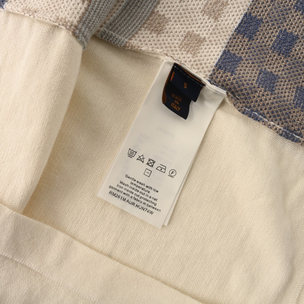 LOUIS VUITTON LOUIS VUITTON LV 格子提花针织短袖衬衫正品1第3角度展示 頂級復刻品質