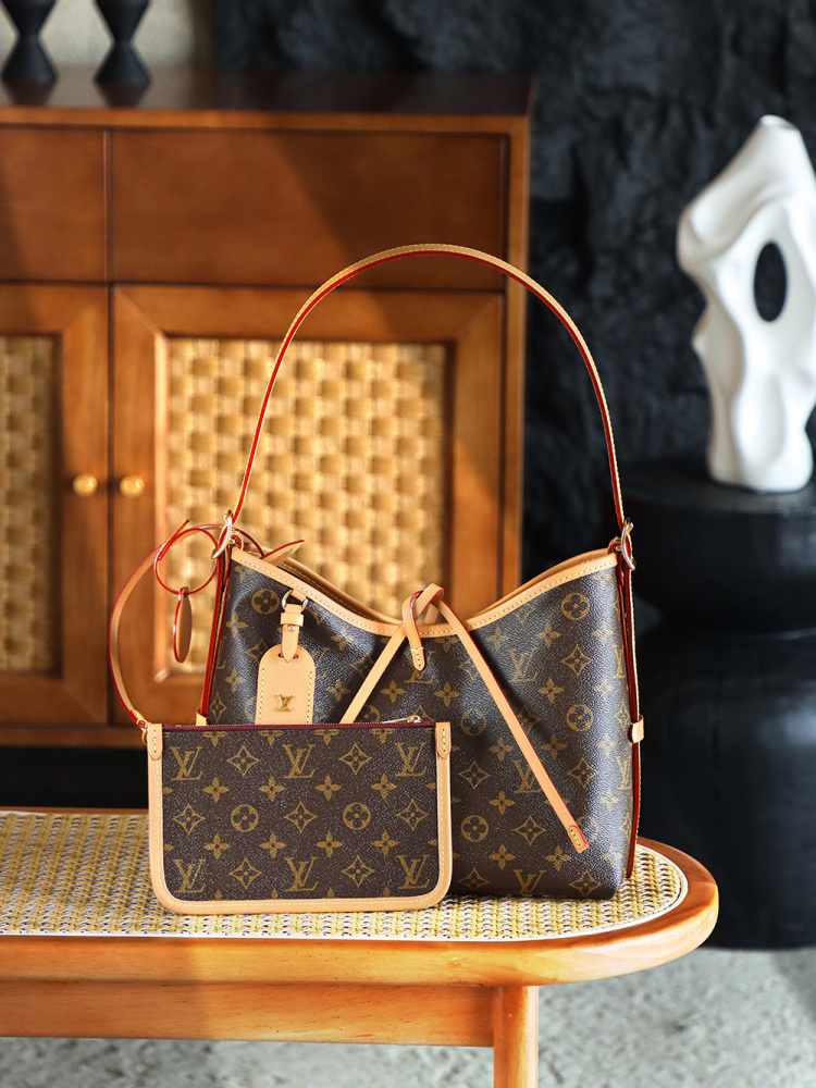 正面全景展示 LV M46203 CARRYALL 小號手袋 頂級復刻