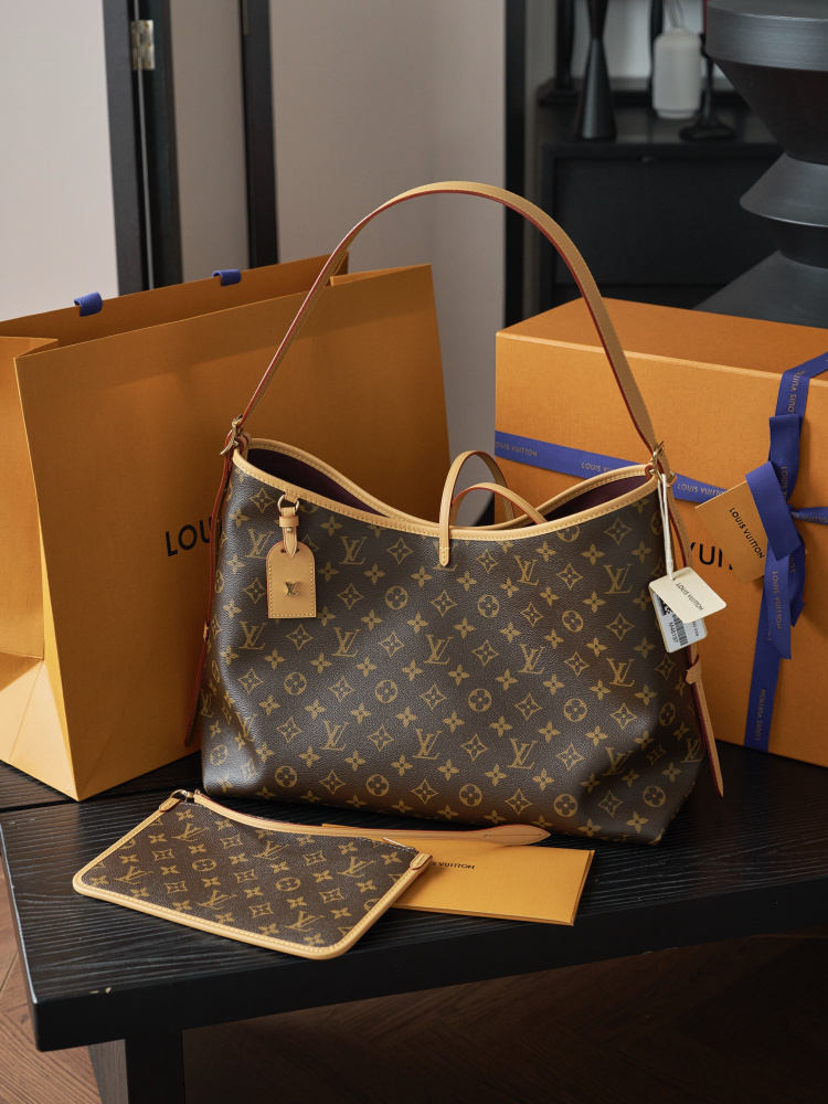 背面細節 LV M46197 CARRYALL 中號手袋 頂級復刻