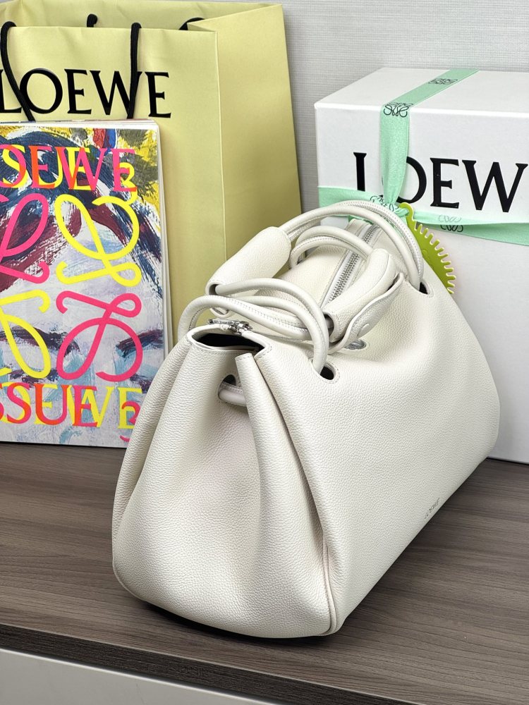 皮革質感特寫 LOEWE大号 Amazona 180 牛皮革手袋 頂級復刻