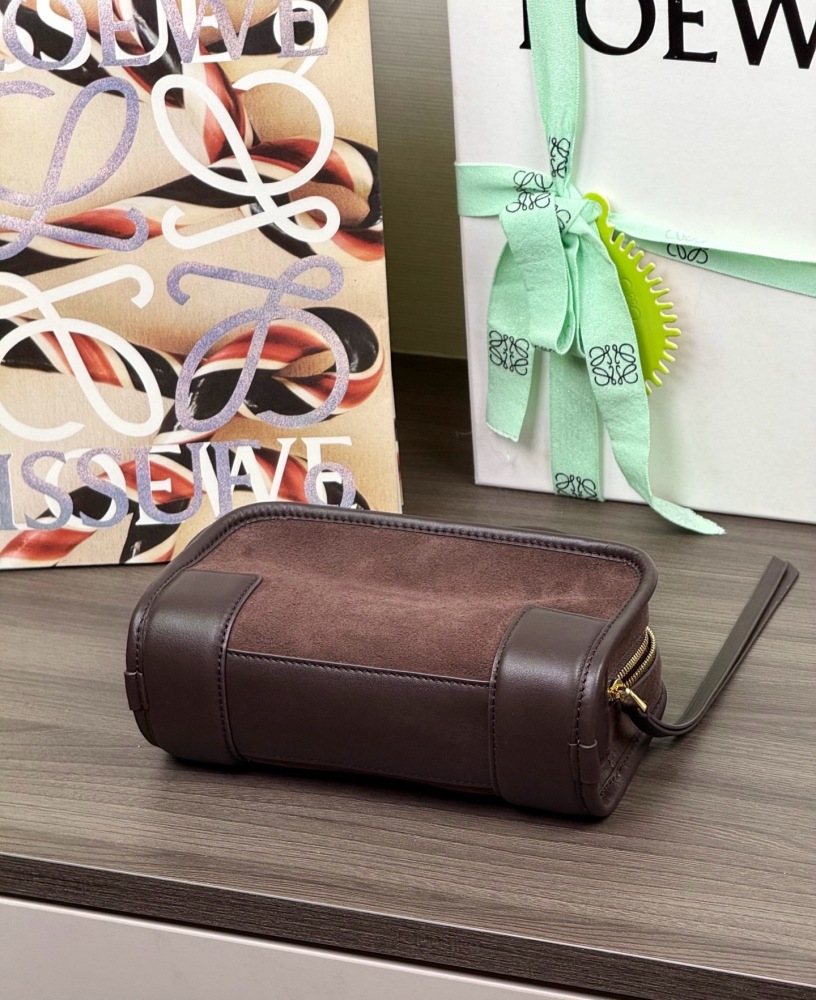 LOEWE Logo特寫 LOEWEMini 柔軟麂皮 Amazona 180 手袋 頂級復刻