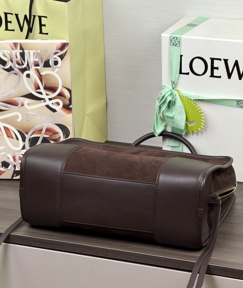 LOEWE Logo特寫 LOEWE小號柔軟牛皮革 Amazona 180 手袋 頂級復刻
