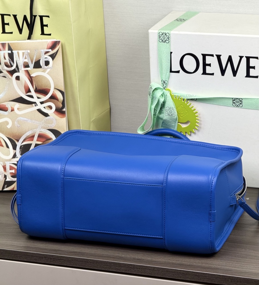 肩帶/手把細節 LOEWE大号 Amazona 180 牛皮革手袋 頂級復刻