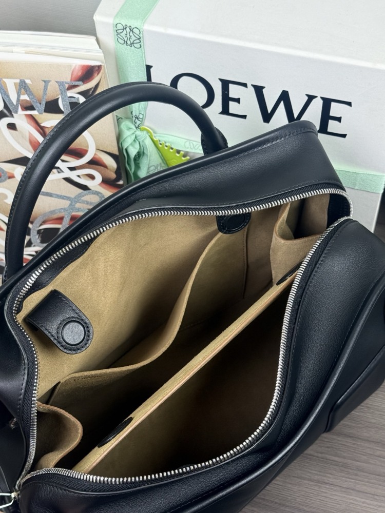肩帶/手把細節 LOEWE大号 Amazona 180 牛皮革手袋 頂級復刻