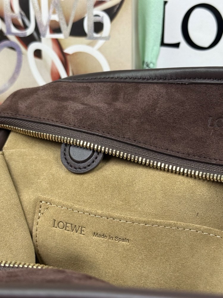 LOEWE大号 Amazona 180 绒面革手袋第1角度展示 頂級復刻品質