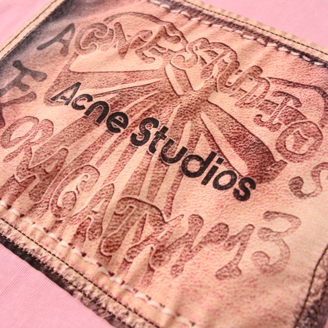ACNE STUDIOS蝴蝶結油畫數碼直噴短袖 實拍圖6 高街潮牌服飾 海外現貨