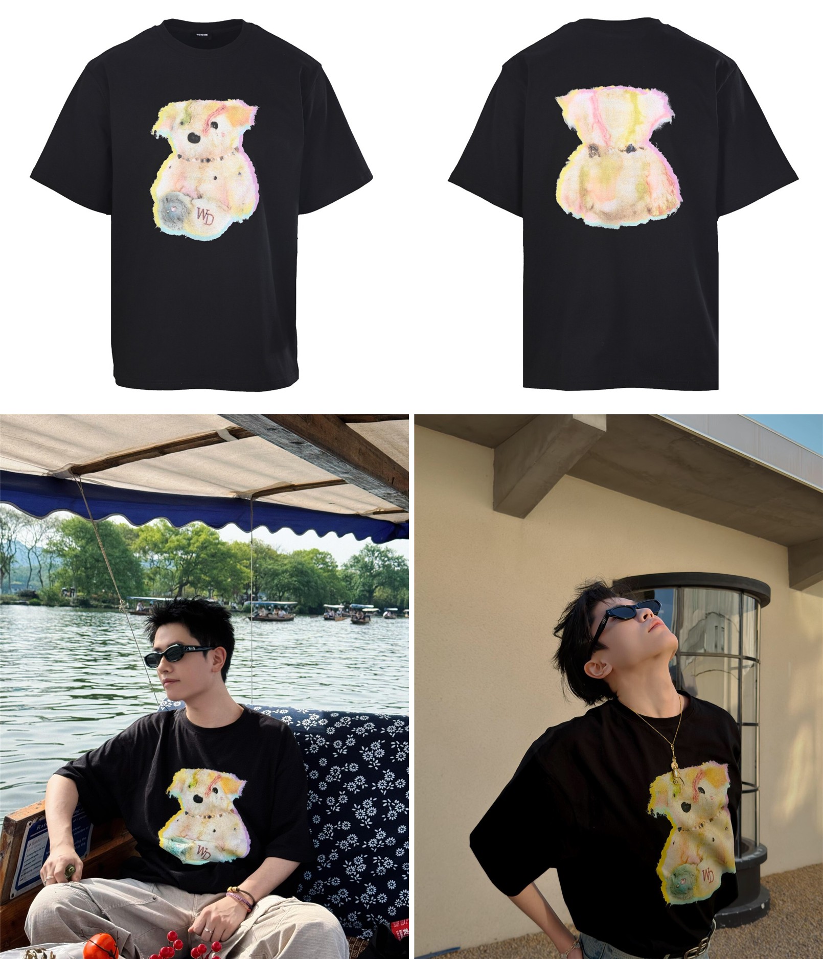 WE11DONE夢幻項鍊熊印花短袖 實拍圖1 高街潮牌服飾 海外現貨