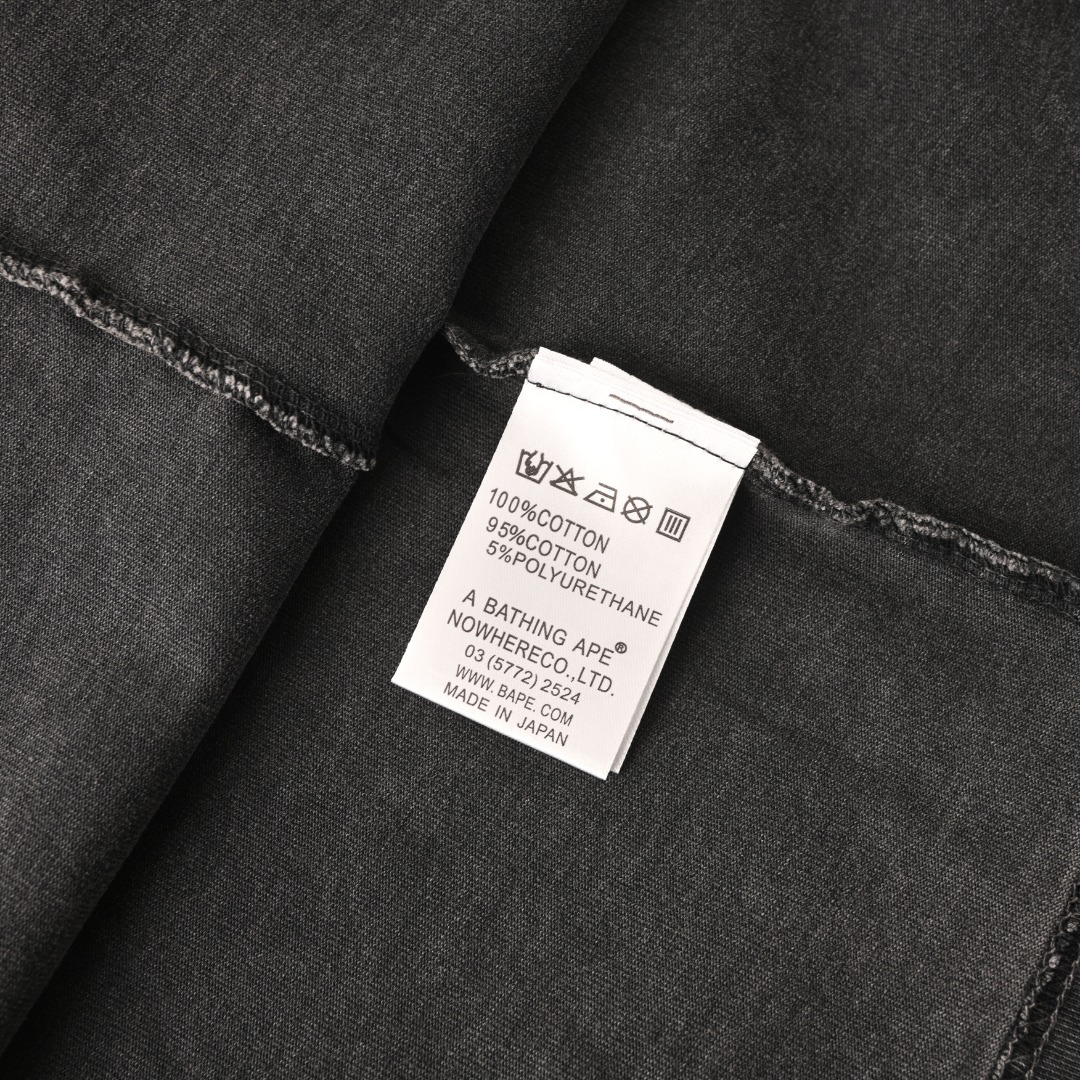 BAPE幻影猿人頭重工洗水短袖 實拍圖11 高街潮牌服飾 海外現貨