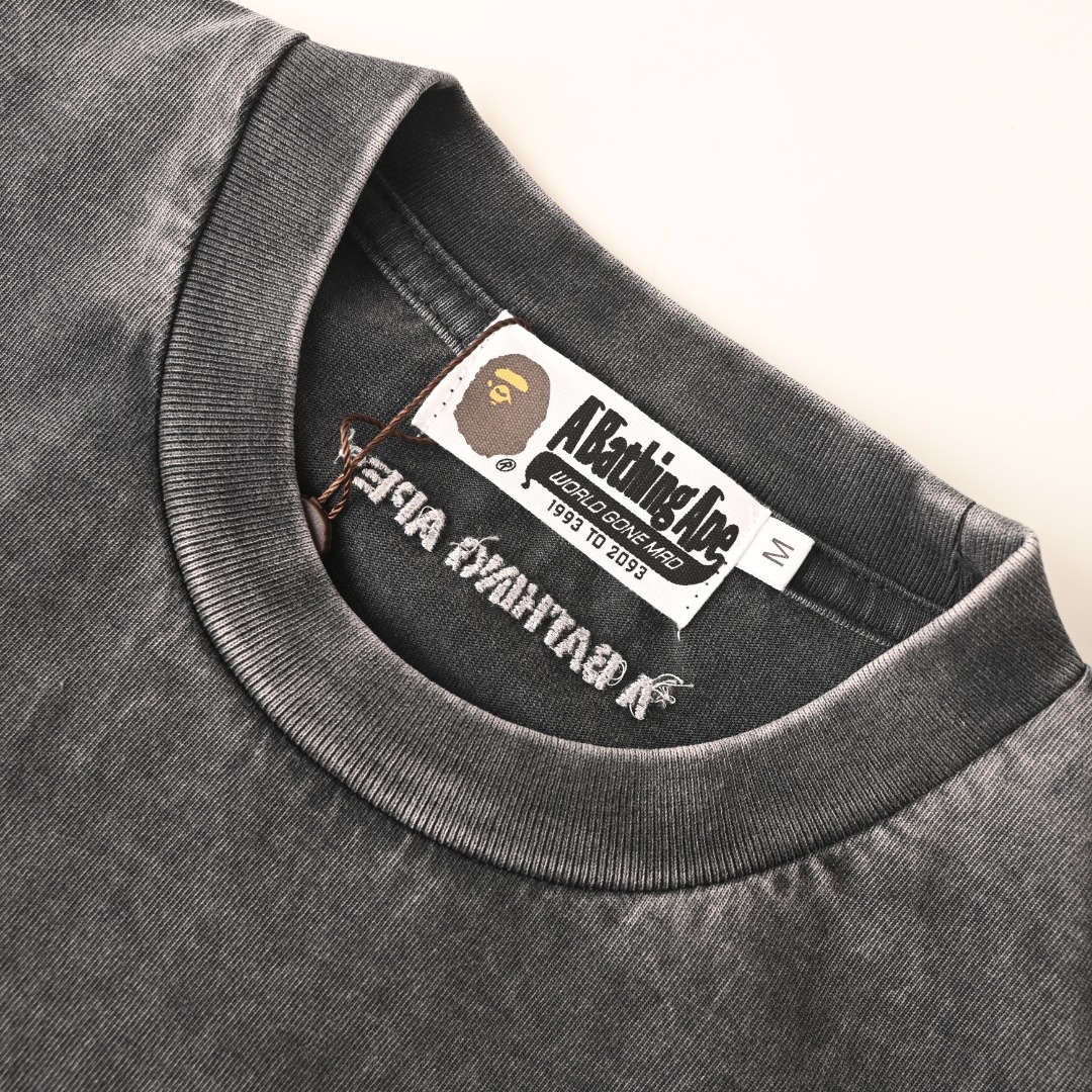 BAPE幻影猿人頭重工洗水短袖 實拍圖5 高街潮牌服飾 海外現貨