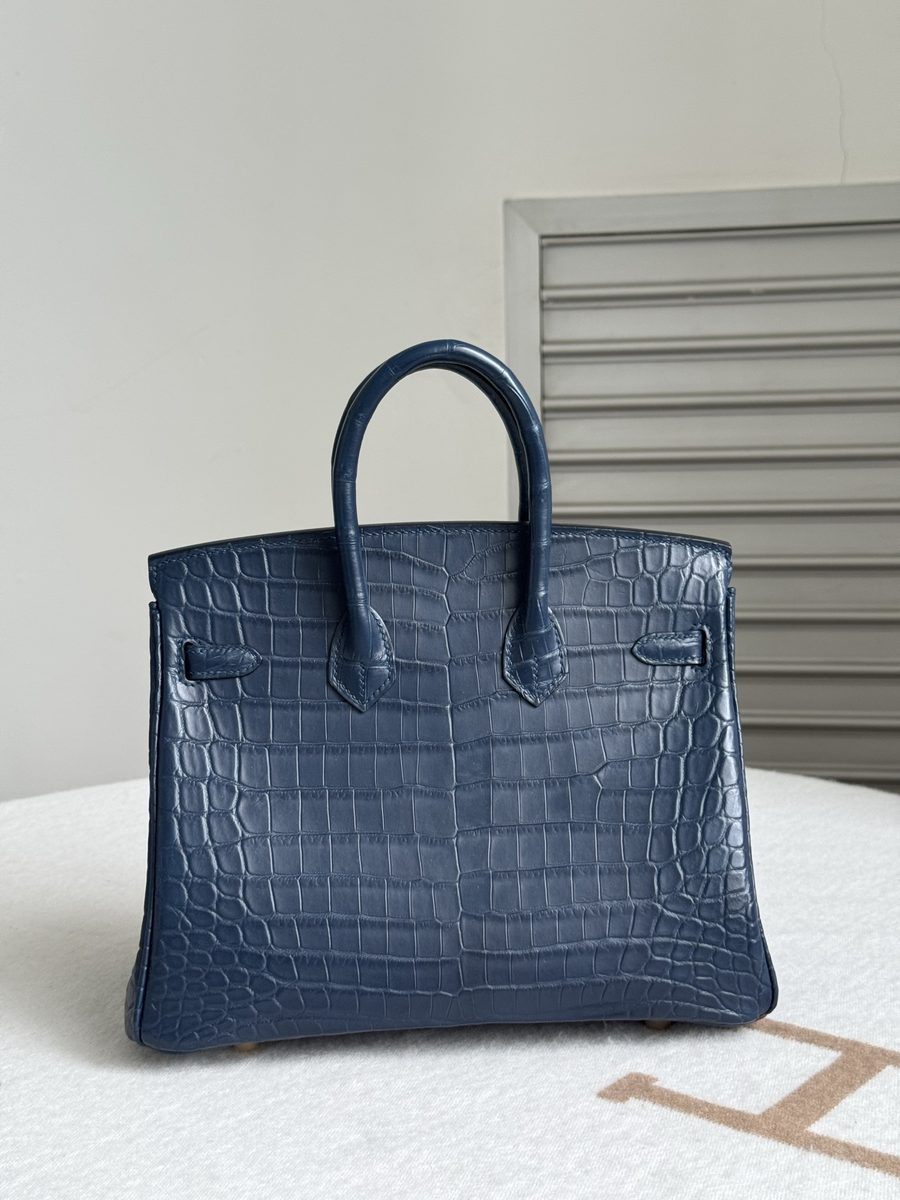 Birkin 25 水染鱷魚皮 細節