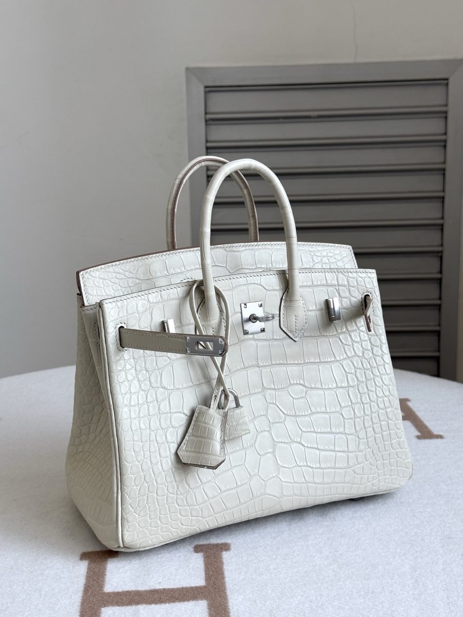 奶油白 Birkin 25 配件全家福