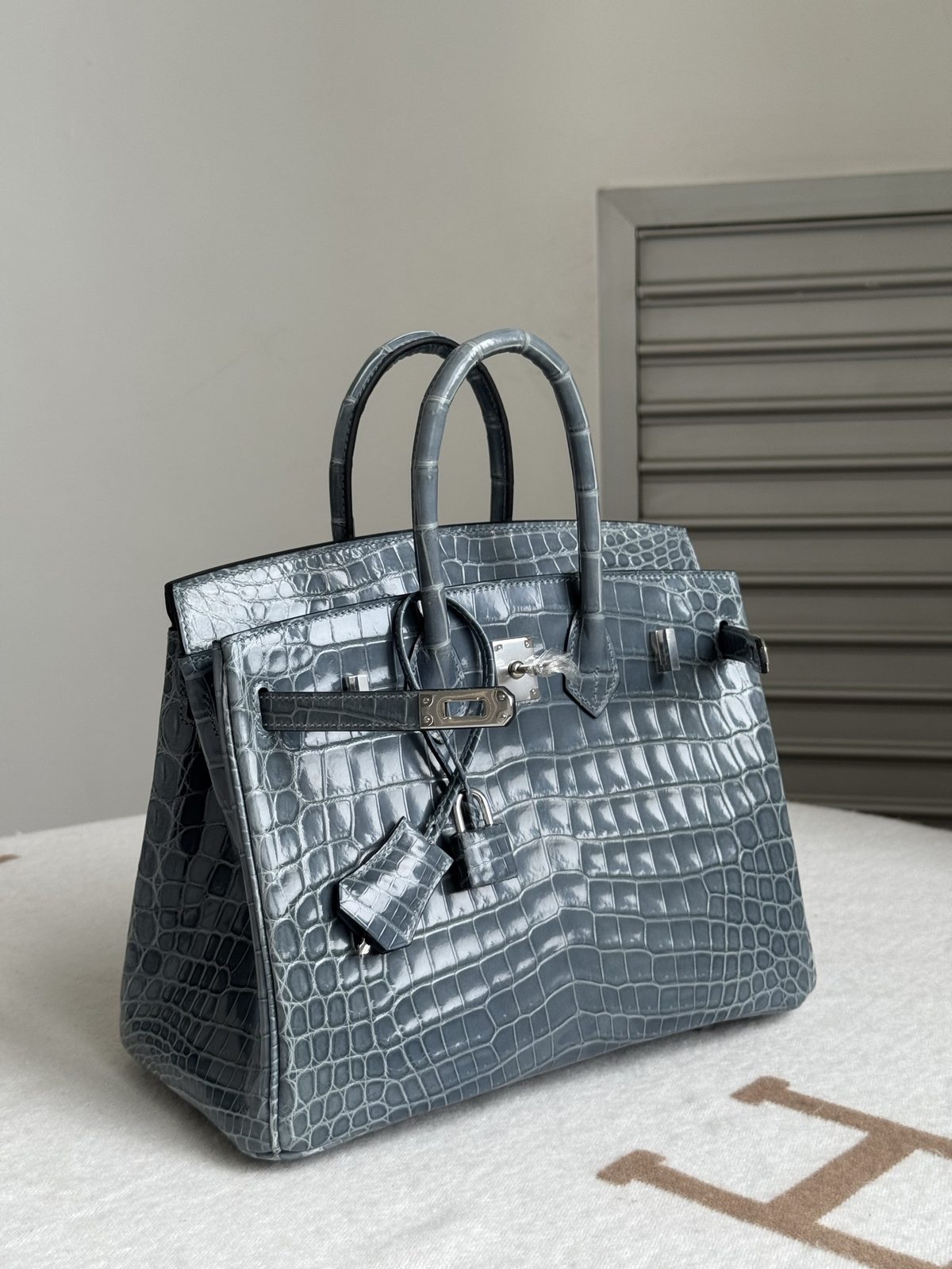 暴風雨灰 Birkin 25 配件全家福