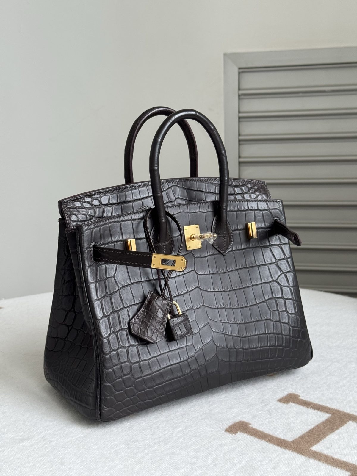 烏木色 Birkin 25 配件全家福